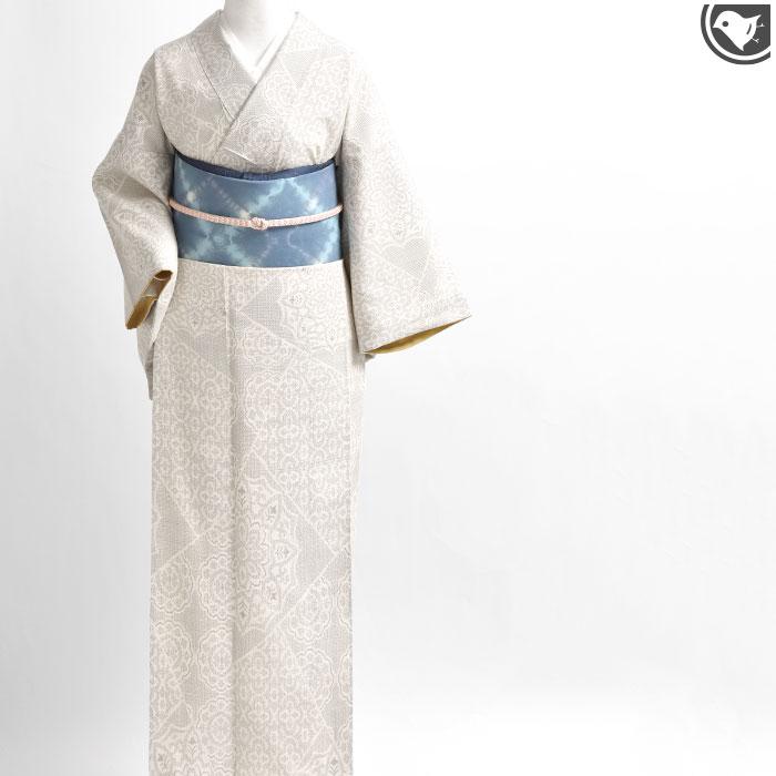 (訳あり帯！)有松絞り 熊谷 謹製 “縫い絞り”  上田紬 九寸 名古屋帯 正絹 日本製の画像
