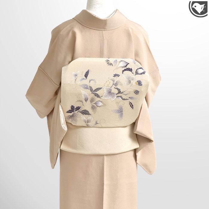 京都老舗染め屋 謹製 京友禅 本加工染め 九寸 名古屋帯 日本製 正絹の画像