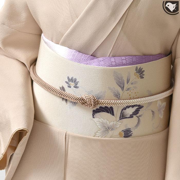 京都老舗染め屋 謹製 京友禅 本加工染め 九寸 名古屋帯 日本製 正絹の画像