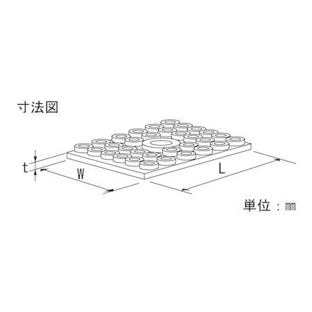 因幡電工/INABA】 GPS-100-100 エアコン用防振パッド 10cm角（バラ