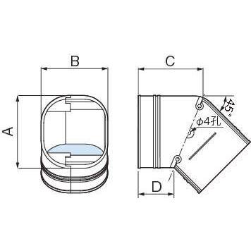 業務用】【因幡電工/INABA】SKF-77-20 スリムコーナー平面45°（1箱20