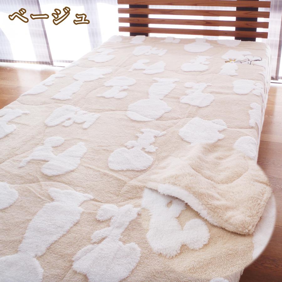 西川（nishikawa） スヌーピー キルトケット シングル ブランケット