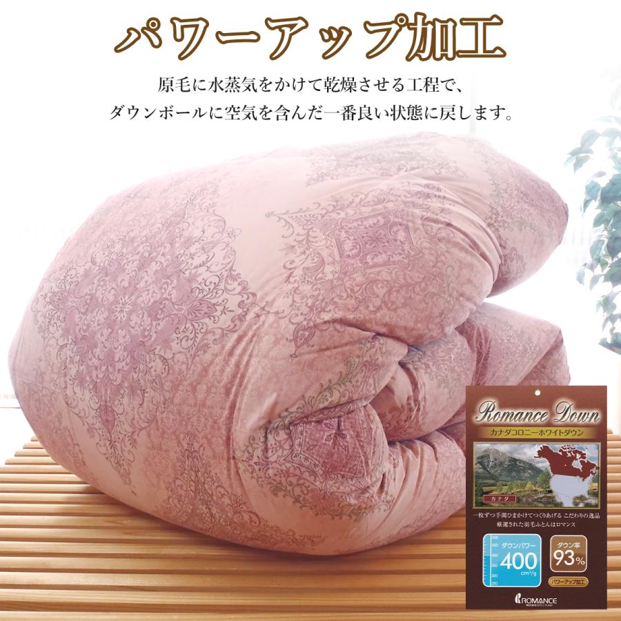 ロマンス小杉 羽毛布団ロマンス小杉 羽毛布団シングル 日本製 送料無料