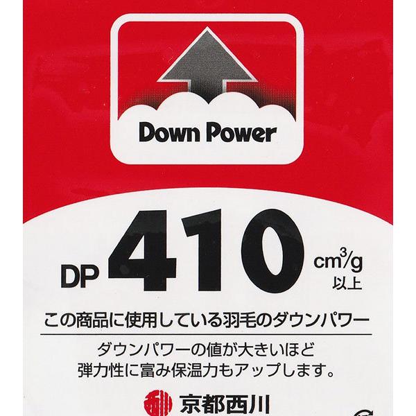 西川　ダブル羽毛布団　ロシア産ホワイトグース93％　日本製　送料無料　グースダブル　京都西川　綿100％｜e-ofutonya｜06