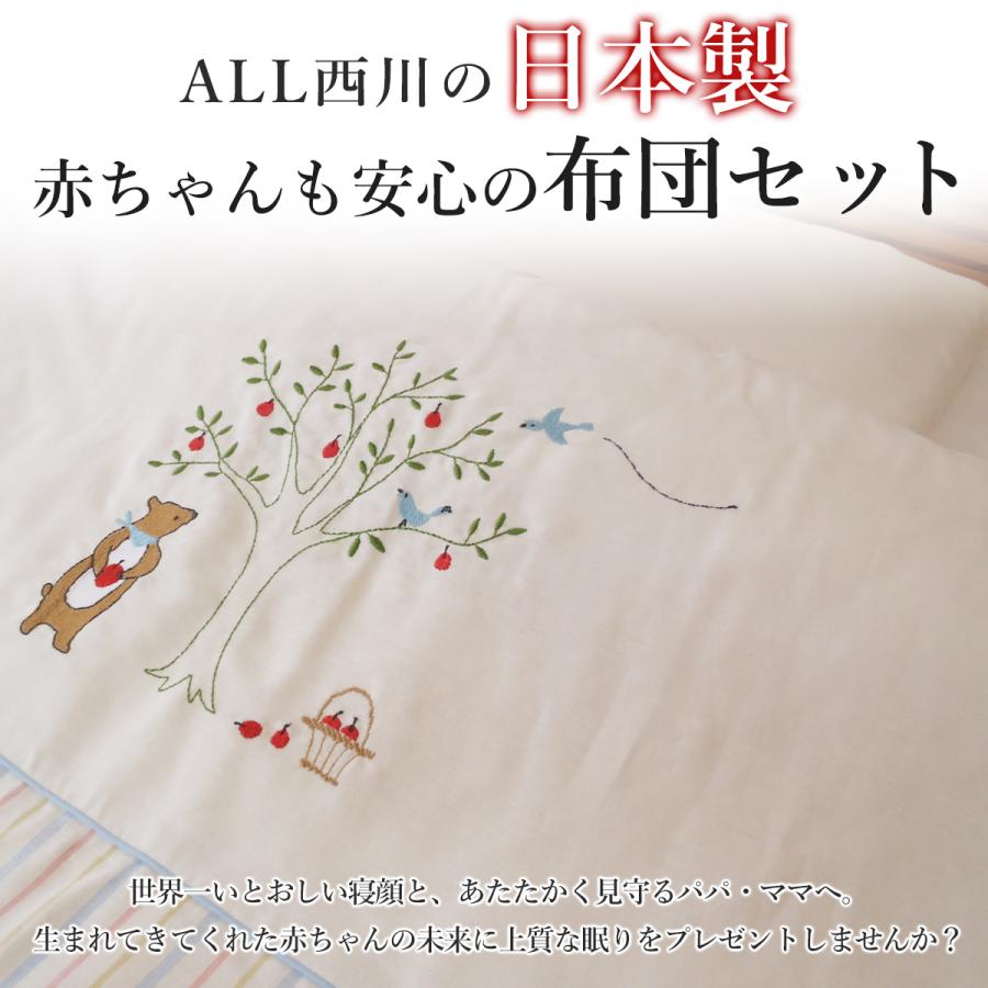 西川（nishikawa） ベビー用 赤ちゃん用 ベビー布団セット日本製 合繊8