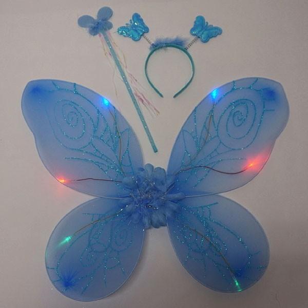 光る妖精の羽根 フラッシュフェアリーセット ブルー No 縁日 お祭り用品専門店 通販 Yahoo ショッピング