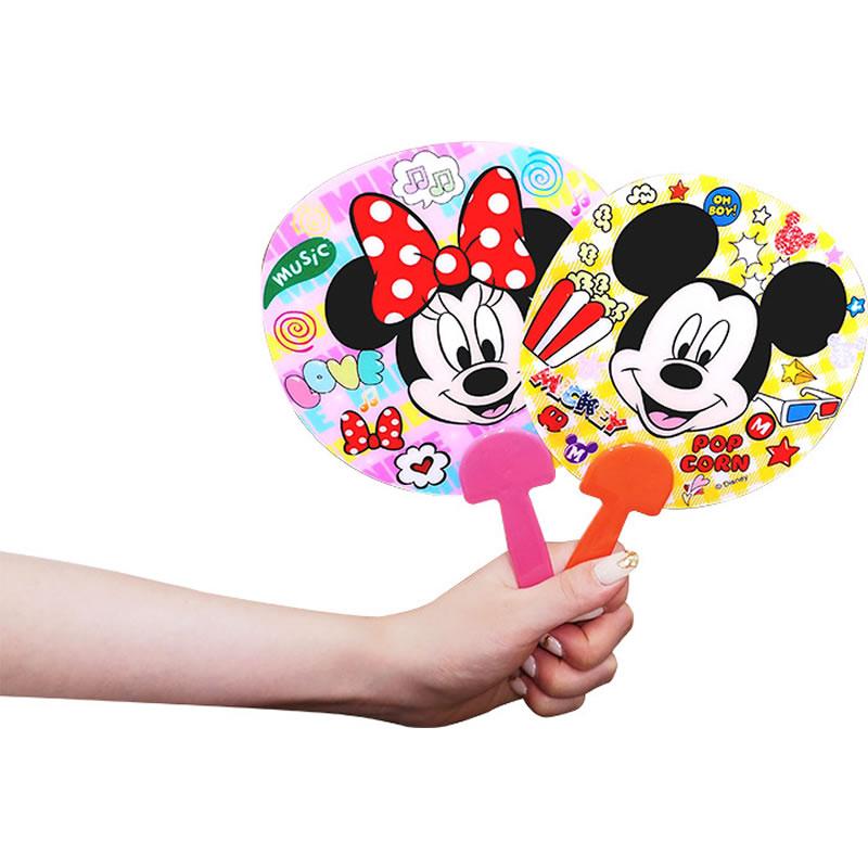 ディズニー顔柄ミニうちわ 24枚セット / 景品 プレゼント お祭り 縁日