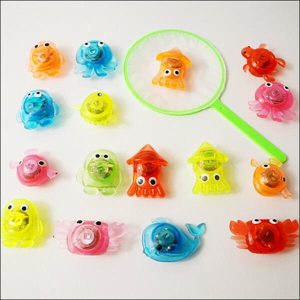 水に浮くすくい用おもちゃ ピカピカ光る海の人気者 48個【お祭り景品