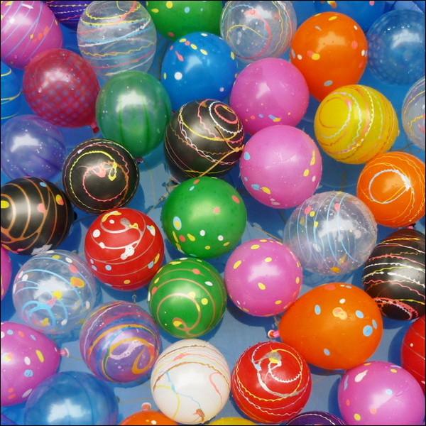 ヨーヨーつりセットポンプ付・色いろ種類のヨーヨー 3セット(300