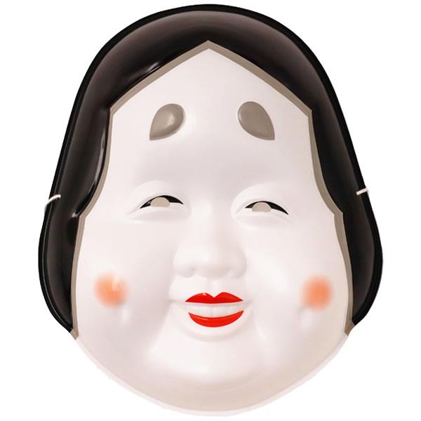 おかめ・ひょっとこ 2枚セット 約H21-23cm : 縁日・お祭り用品