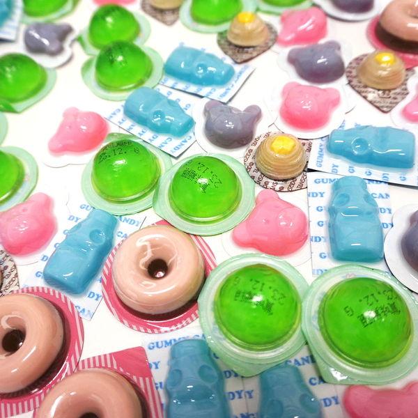 夏のゼリー・ラムネ・グミつかみどり 約500個【軽減税率対象商品