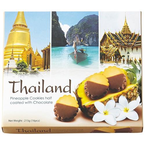 タイ お土産 タイ チョコがけパイナップルクッキー3箱セット クッキー 東南アジア タイ土産 お菓子 Jtb 世界のおみやげ屋さん 通販 Paypayモール