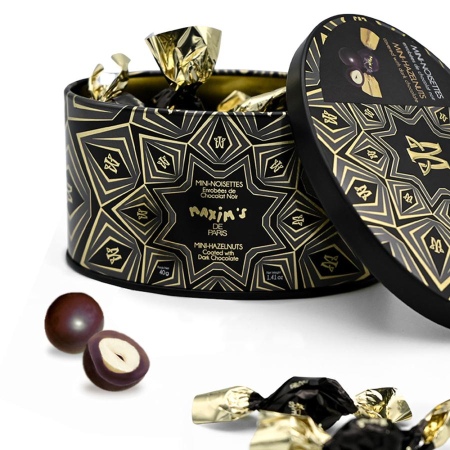 マキシム・ド・パリ ダークチョコヘーゼルナッツ缶 | フランス土産 お