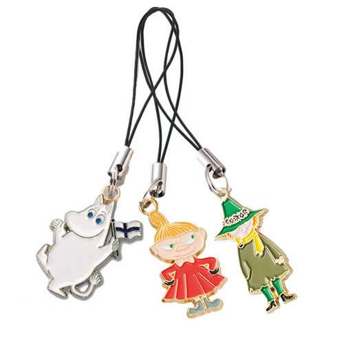 MOOMIN フィンランド お土産 ムーミンシリーズ ストラップ3個