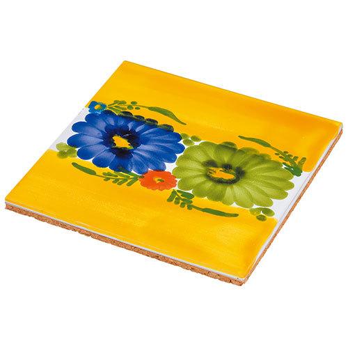 入荷予定 スペイン お土産 スペイン 手描きアンダルシアタイル鍋敷き 鍋敷き ヨーロッパ 雑貨