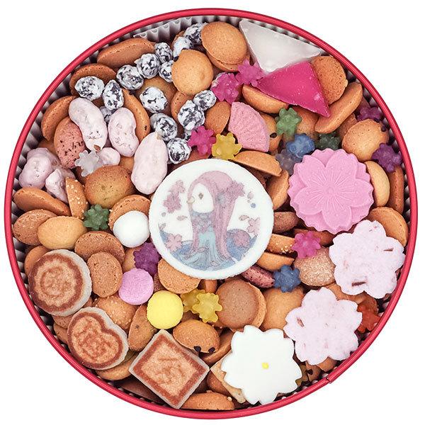 銀座菊廼舎 冨貴寄 花咲く アマビエ缶 きくのや ふきよせ 銀座 お菓子 和菓子 ギフト プレゼント 春 桜 贈り物 手土産 妖怪 疫病 お土産 お取り寄せグルメ