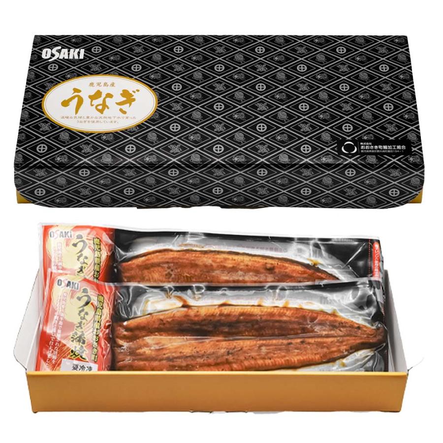うなぎ 鹿児島 2尾 大崎町鰻加工組合の国産うなぎ蒲焼 約143g×2尾 国産