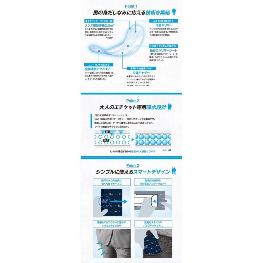 ネピア男性用軽失禁シート ビーロック120 16枚 18入 1パック790円(税込)｜e-omutsu｜02