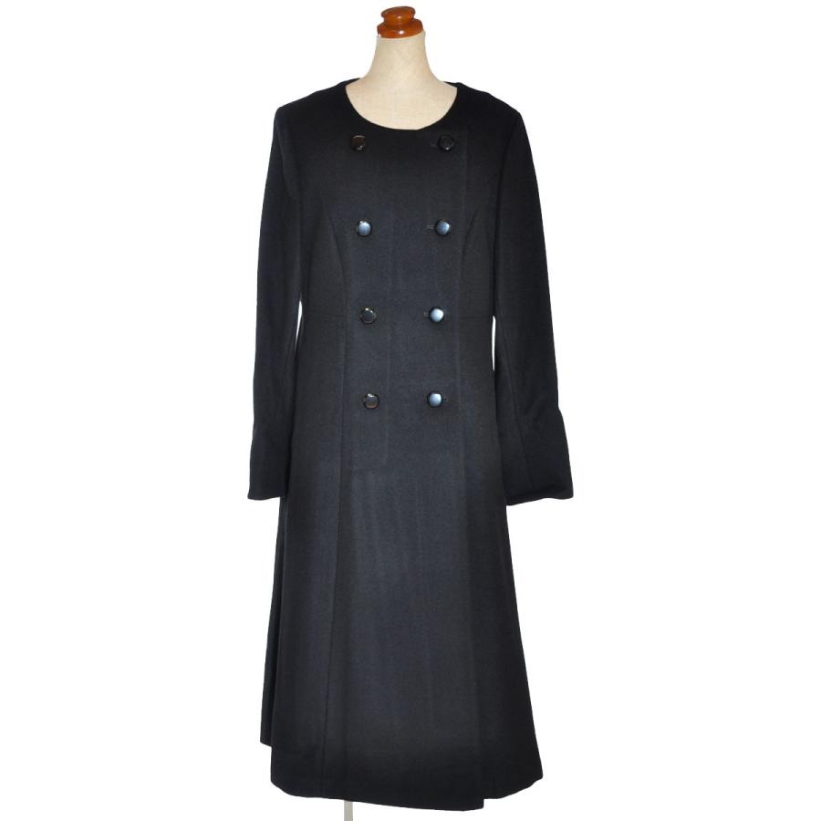 喪服 ブラックフォーマル レディース 礼服 コート ロング丈 ウール生地  