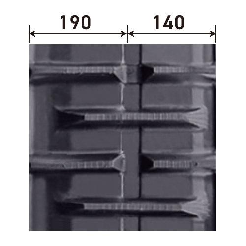 KBL クボタコンバイン ER211/213/213(N)用クローラ 3334NER：幅 330x