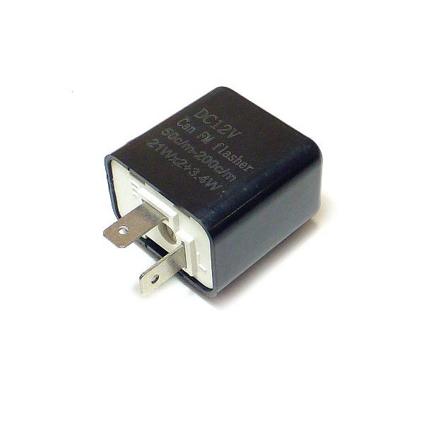 LED ウインカーリレー ICリレー 2pin / 点滅速度 調整付 四輪 バイク