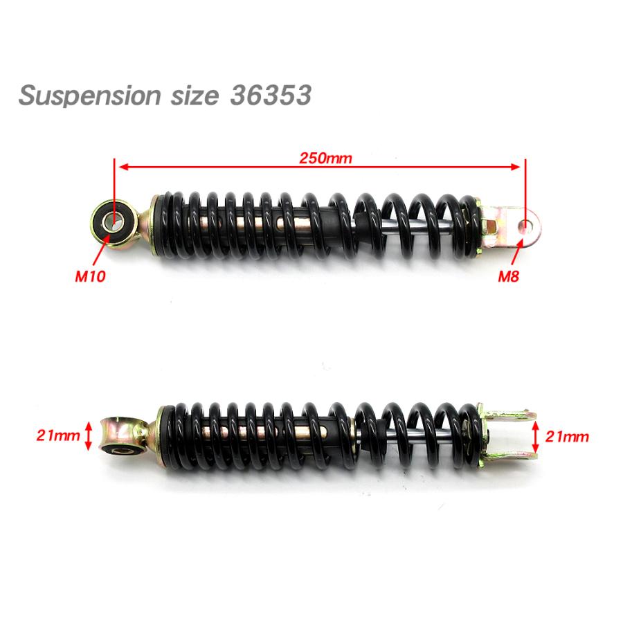 ホンダ純正 互換 リアサスペンション 250mm / 新品 DIO AF18 ホンダ純正 互換 リアサスペンション 250mm / 新品 DIO AF18