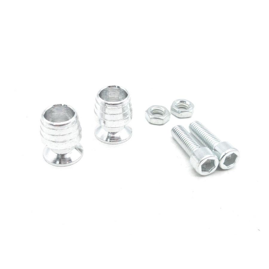 M6mm 荷掛フックボルト2個 銀 シルバー / ナンバーボルト YZF-R1