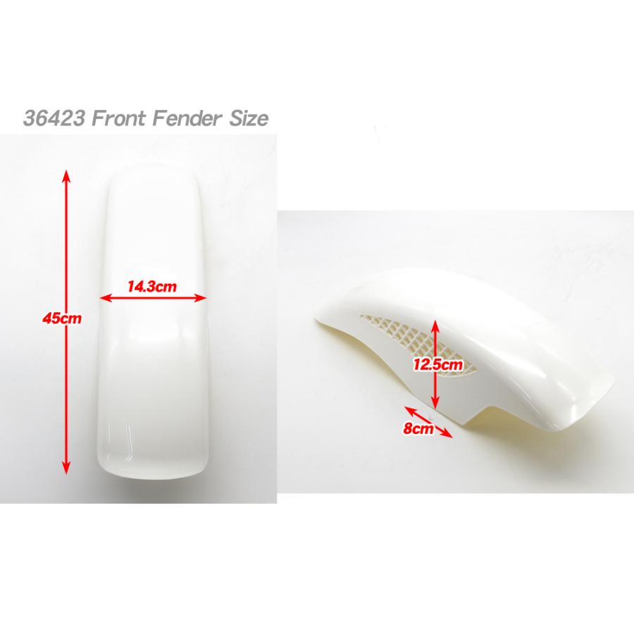 塗装済 BEETタイプ メッシュフェンダー パールホワイト 白 フロント