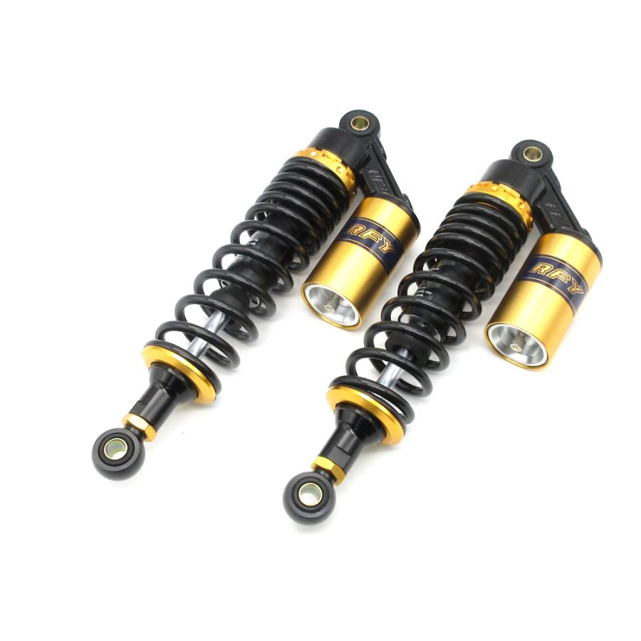 1セットのみ RFY 320mm リアサスペンション ブラック/ゴールド 黒/金