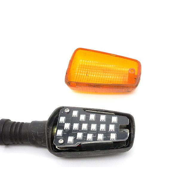 ヤマハ互換 LEDウインカー基板 シングル球 ピン角180度 1台分 ◇ 電球