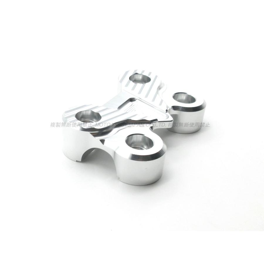 PCX125 JF28 PCX150 KF12 アルミ製 CNC ハンドルクランプ シルバー SL