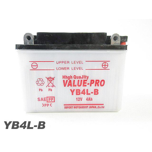 YB4L-B 開放型バッテリー ValuePro / 互換 FB4L-B チャンプ80 RS90  RZ250R[1XG] ビーウィズ50 ミント  タウンメイト80｜e-parts8028