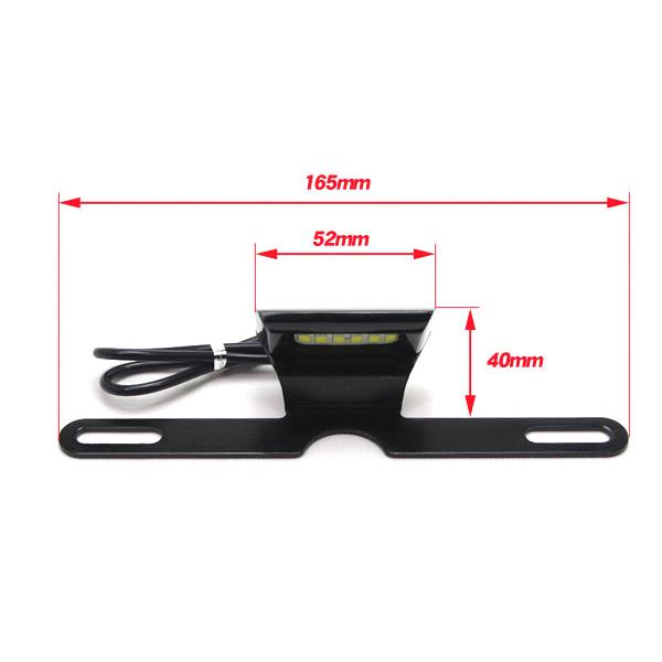 オートバイ LEDナンバー灯 ナンバーステー / 新品 汎用 設置かんたん