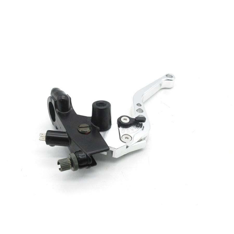 別体 ブレーキマスター＆クラッチ ブレーキレバー 銀 1/2インチ◇汎用