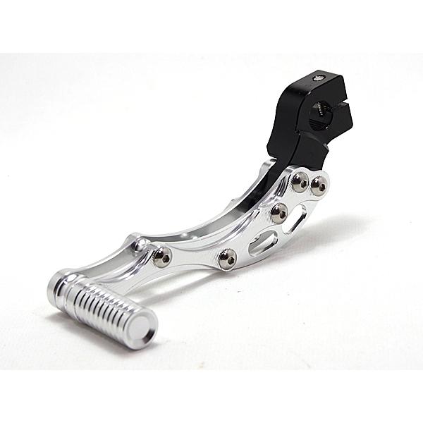 アルミ CNC キックペダル シャフト12mm シルバー 銀 ◇ 新品 カスタム