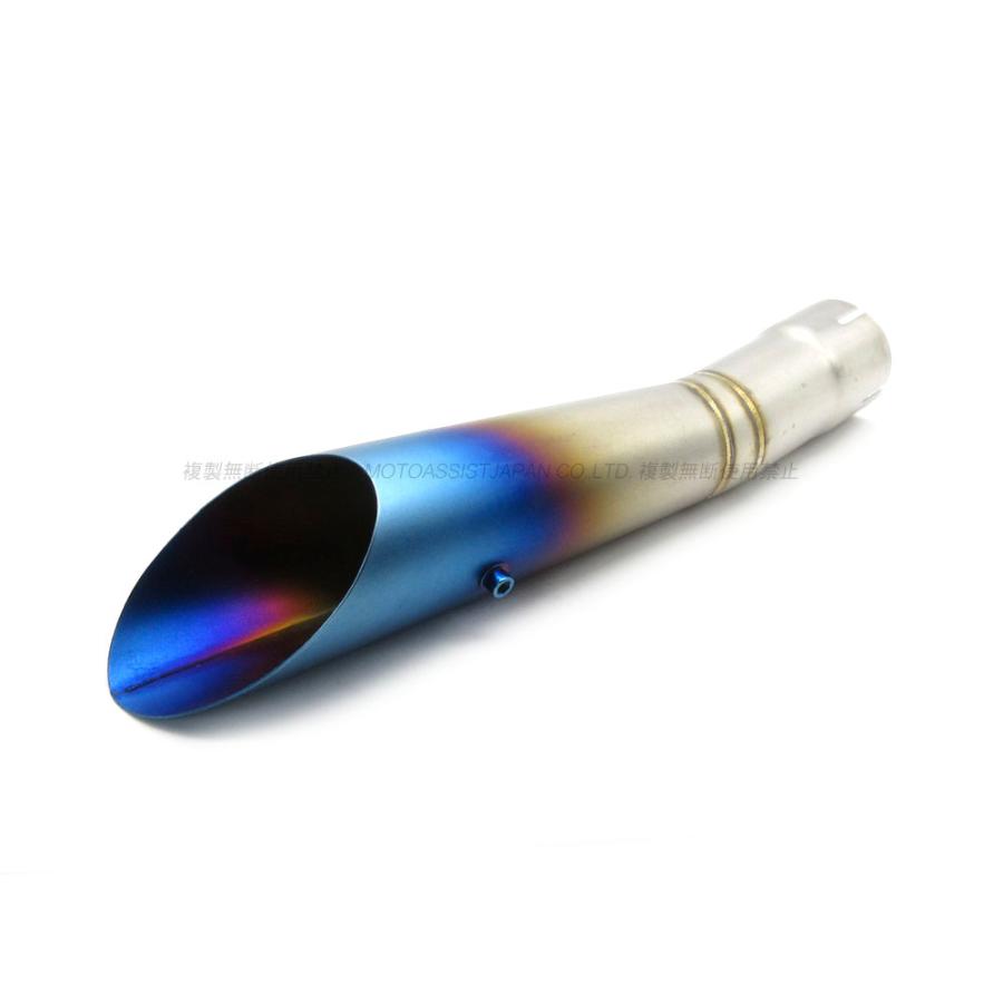 スラッシュカット サイレンサー マフラー チタンブルー50.8mm/ グラス