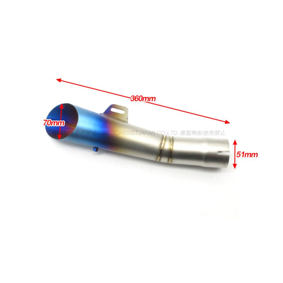 スラッシュカット サイレンサー マフラー チタンブルー50.8mm/ グラス