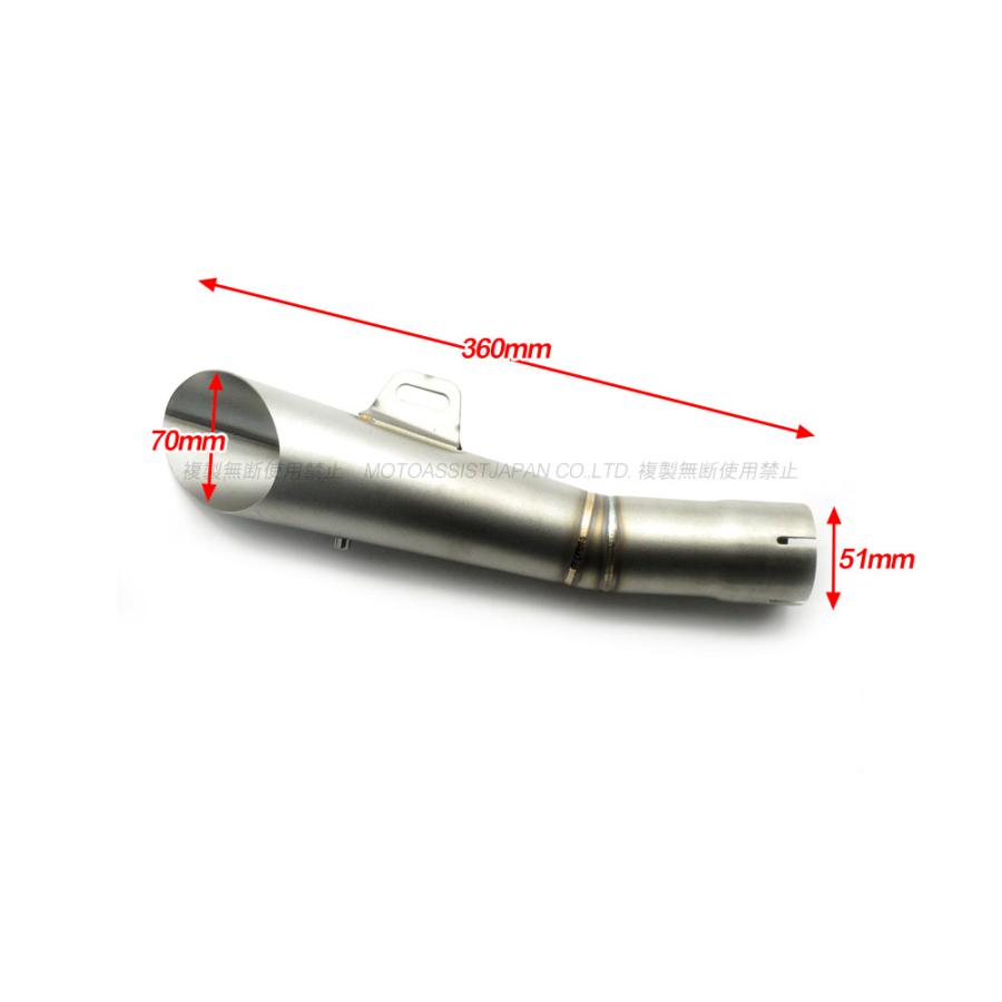 スラッシュカット サイレンサー マフラー シルバー 50.8mm/ 汎用
