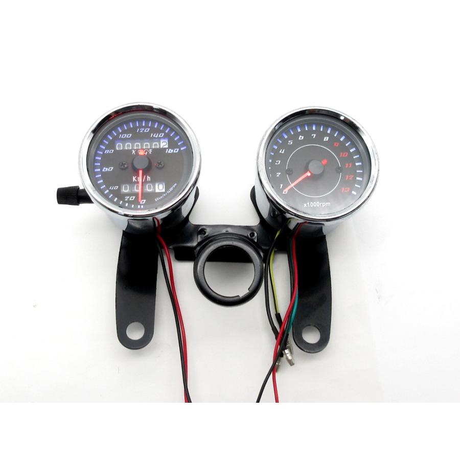 60mm スピードメーターセット カスタムミニメーター / 新品汎用