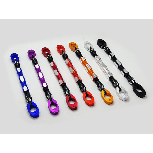 極太 ハンドルブレースバー 22.2mm用 パープル 紫◇汎用カスタムブレス