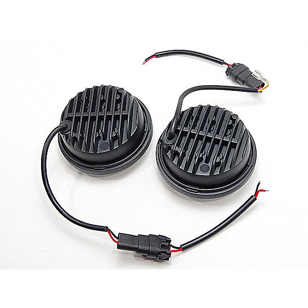 ハーレー 4.5インチ LEDフォグランプ 2個 インナー黒 / 30Wx2