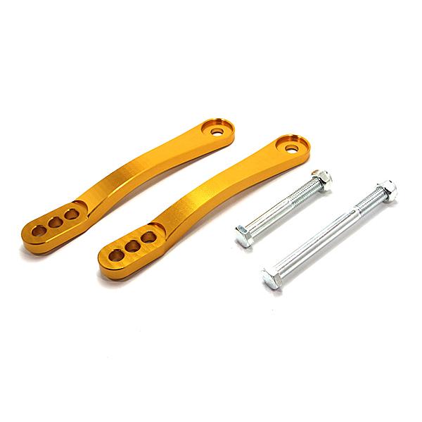 ローダウンリンクキット 車高調ロッド ロワリングキット ゴールド 金