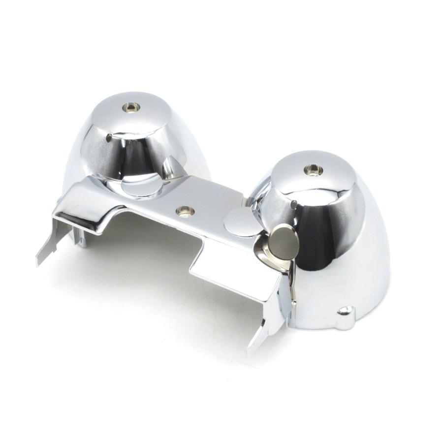 カワサキ純正互換タイプ メーターケース メッキロアカバー◇新品