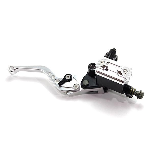 1/2 ブレーキマスター＆クラッチレバーセット 銀 シルバー / 小型車