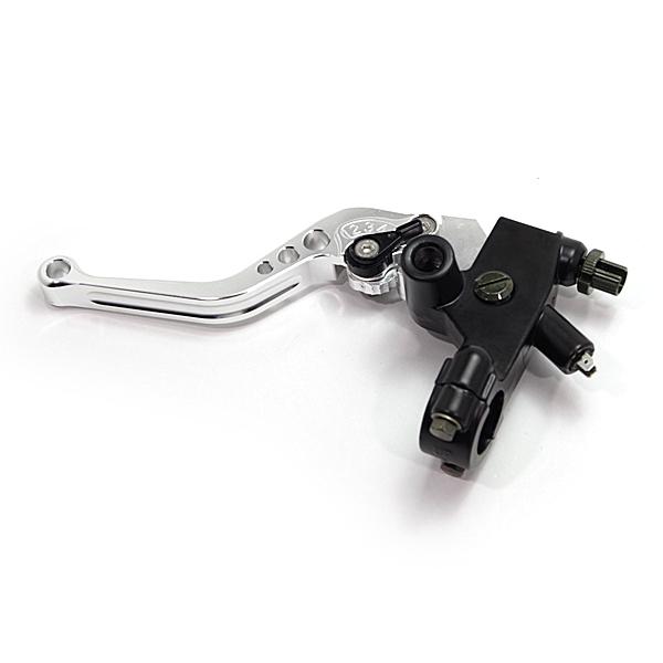 1/2 ブレーキマスター＆クラッチレバーセット 銀 シルバー / 小型車