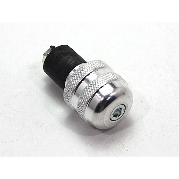 アルミ バーエンドキャップ 穴径17mm〜19mm シルバー 銀 / XJR400R