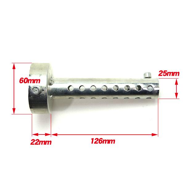 音量調整可 マフラーバッフル インナーサイレンサー 差込口 60mm