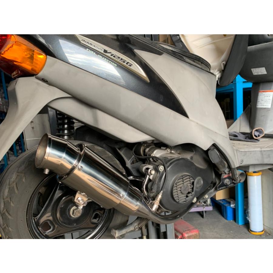アドレスV125 CF4EA CF46A スーパーショートマフラー ステンレス SL