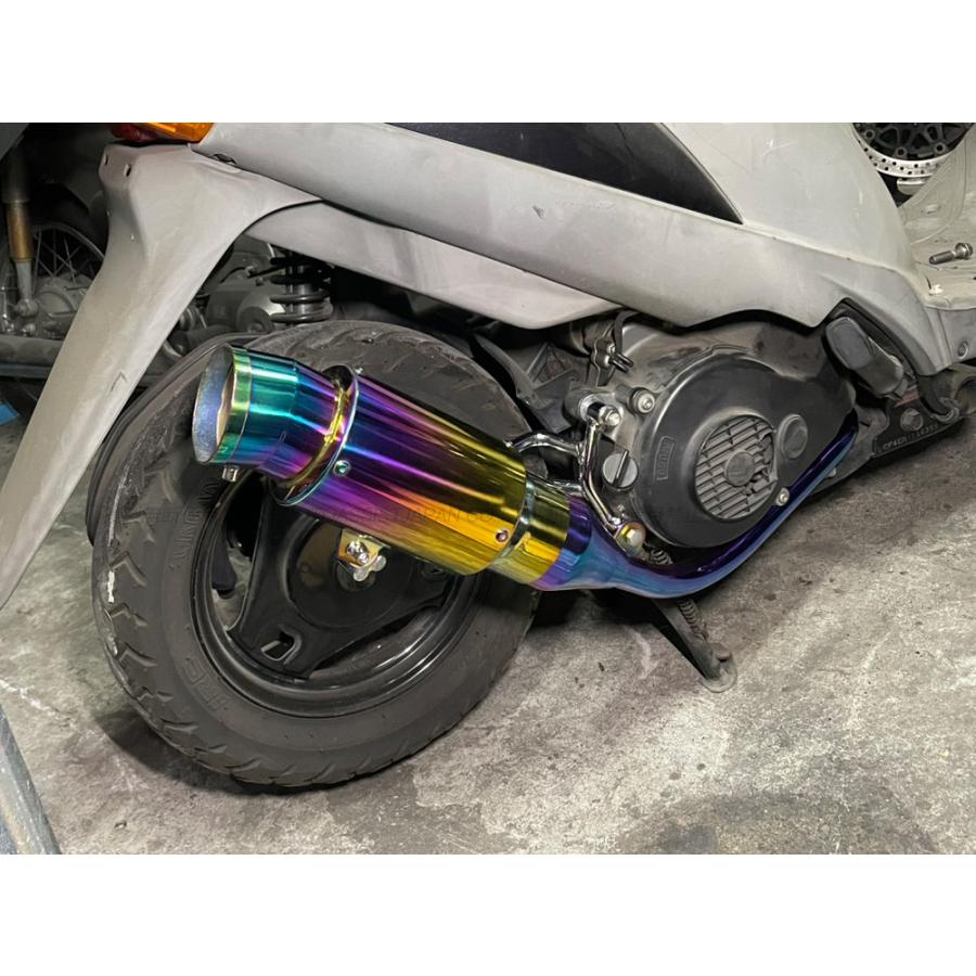 アドレスV125 CF4EA CF46A スーパーショートマフラー チタンカラー Ti