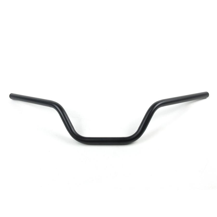 新品 ハンドルバー 高さ 120mm スチール マッドブラック ◇ モタード